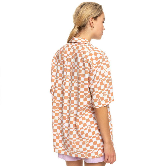 Roxy Γυναικείο πουκάμισο Aloha Sunset Check Short Sleeve T-Shirt